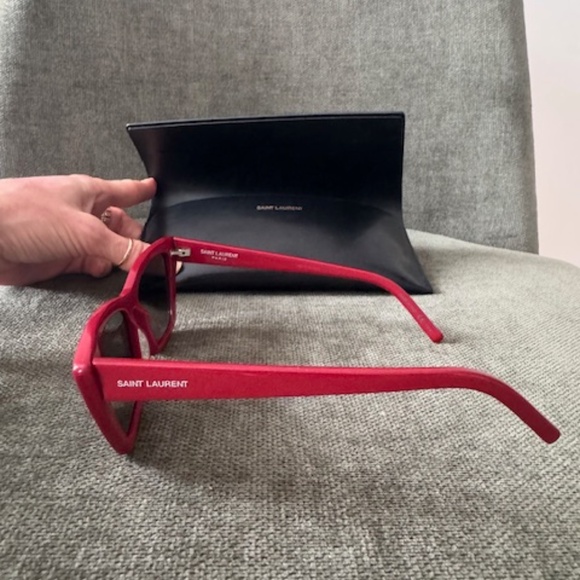 Saint Laurent SL 467 RED Frame Grey lens Sunglasses - Picture 3 of 8